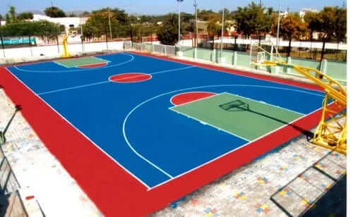 Synthetic Basketball Court