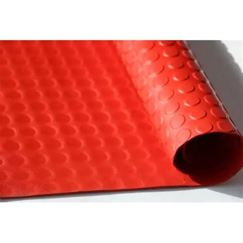 Red Coin Pattern Rubber Roll