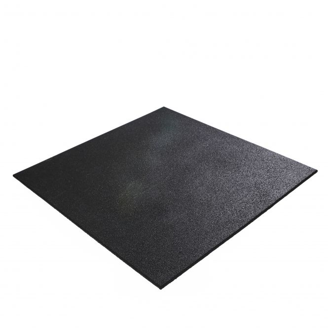 Dense rubber equipment support mat one metre by one metre
