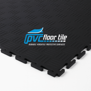 Checker Top Interlocking Rubber Tiles, 5mm, heavy-duty, easy DIY install