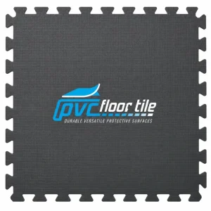 Black Fitness Foam Mat 4 piece interlocking EVA foam flooring set