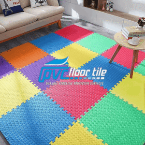 Colorful indoor Eva gym tiles for safe and cushioned flooring
