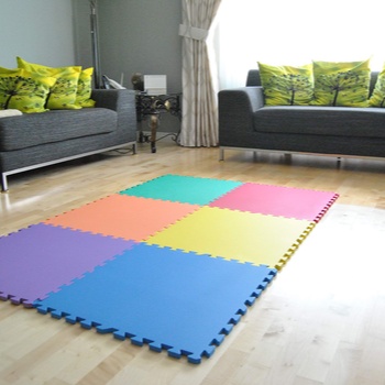 Black Fitness EVA Foam Mat – 4 Piece Set - Image 2