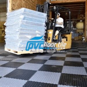 Forklift-Safe Coin Warehouse Tile durable rubber tiles