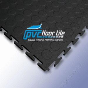 Black coin Portable Rubber Interlocking Tiles – 1sqm = 4 tiles