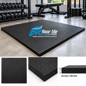 School Play Area Tiles 1m × 1m × 15mm heavy-duty rubber safety flooring