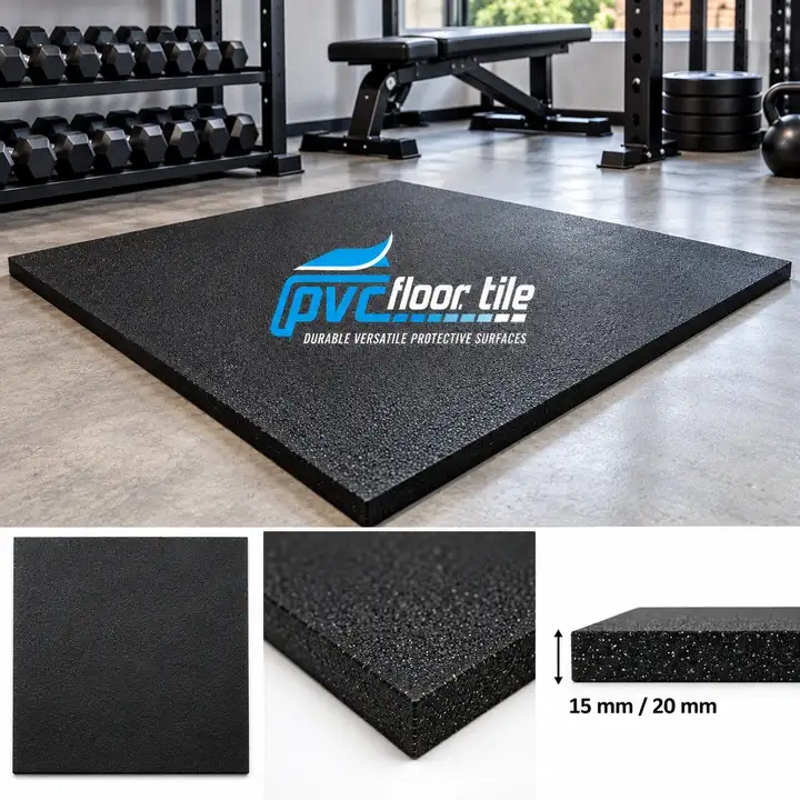School Play Area Tiles 1m × 1m × 15mm heavy-duty rubber safety flooring