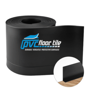 Black Skirting – flexible rubber floor edge trim roll for wall and floor finishing