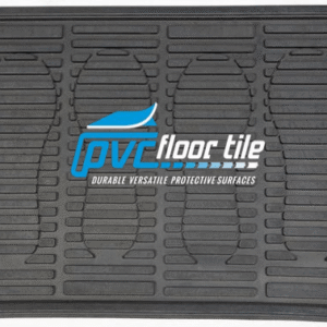 Rubber bootprint scraper mat 520×390, 12 mm, black