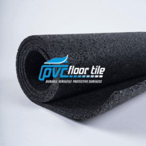 Granulated rubber flooring roll, 1 m wide, sold per metre