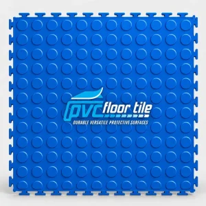 Blue safety work zone mat 500 x 500 x 5mm for workplace floor marking