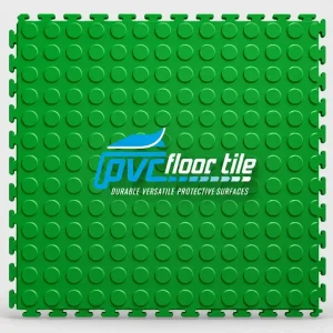 Green studded grip mat 500 x 500 x 5mm with raised non-slip surface