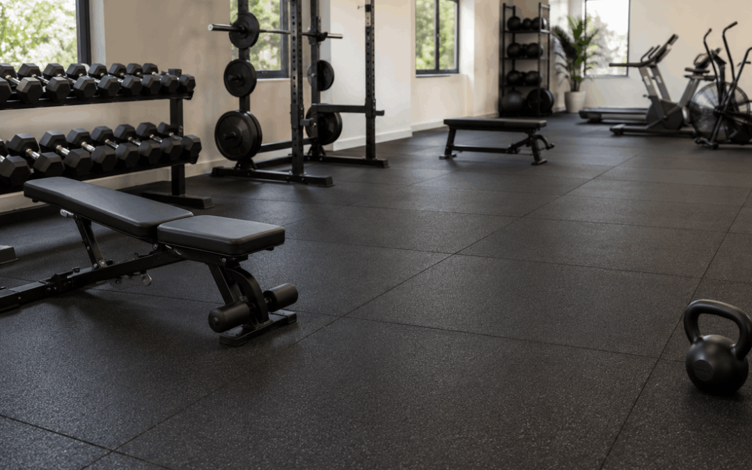 Best gym flooring for indoor gyms South Africa with rubber mats and gym equipment