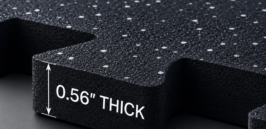 EVA foam mats in an exercise and stretching room