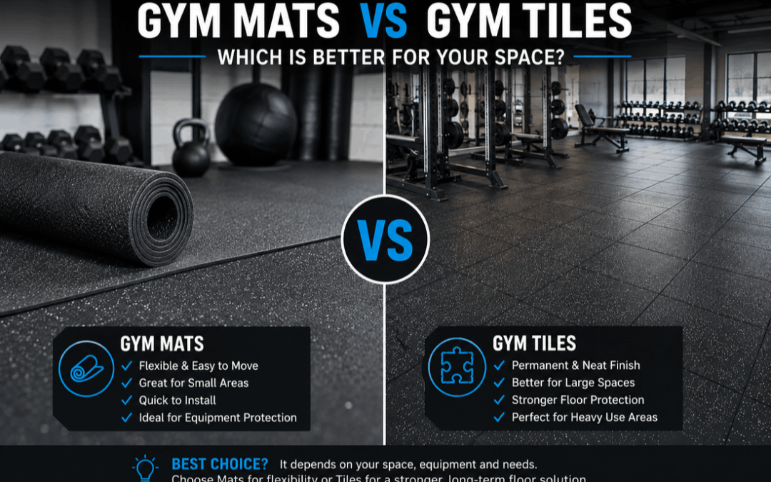 Gym mats vs gym tiles comparison for gym flooring and floor protection