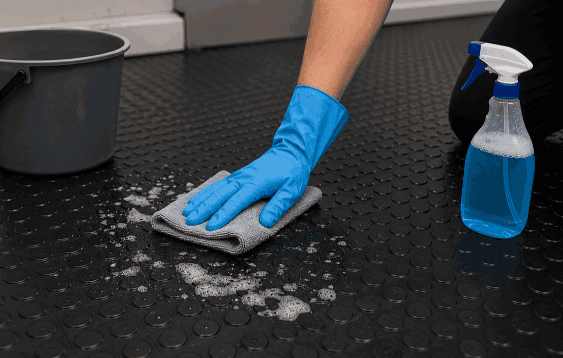 PVC flooring cleaner and floor care products
