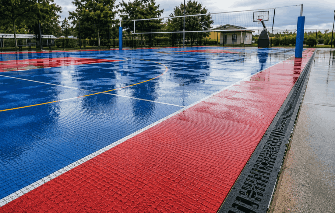 Sports tile grip and player movement