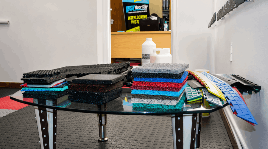 flooring-buyers-guide-pvc-rubber-eva-modular-floorings. Flooring buyer's guide showing PVC, rubber, EVA foam and modular flooring options