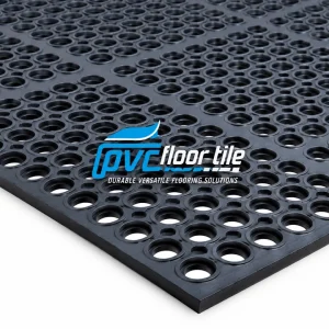 Black rubber ring mat 1200-× 800-×-22 mm