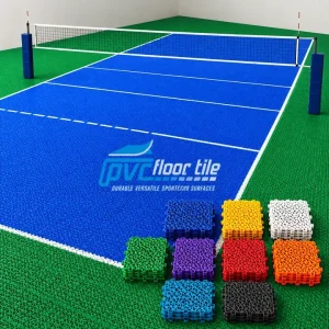 Volleyball sport floor tiles 100-pack covering 1m