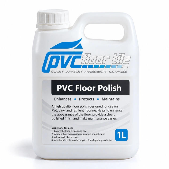 PVC floor polish 1 litre container for PVC vinyl and resilient flooring