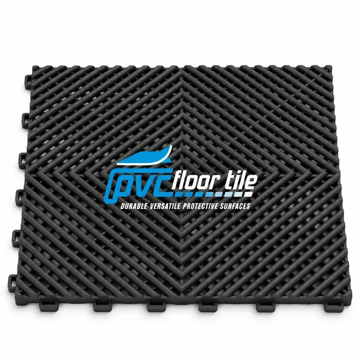 Black airflow grid mat 395 by 395 by 18.1 millimetres
