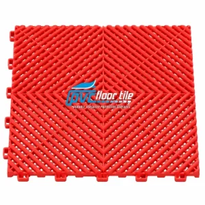 Premium drive-in bay tile 395 x 395 x 18.1 mm in red
