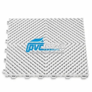 White open-grid surface tile 395×395×18.1mm with interlocking vented design