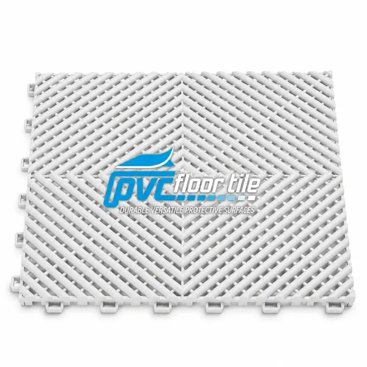 White open-grid surface tile 395×395×18.1mm with interlocking vented design